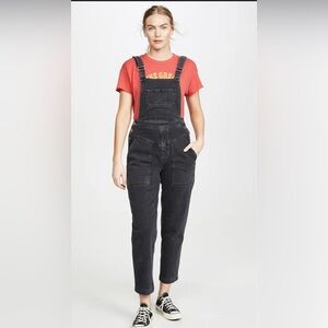 Rebecca Minkoff Black Denim Overalls Jeans
Bib Skinny Leg Adjustable Straps